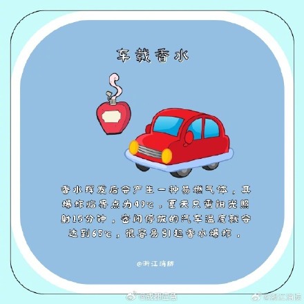 高温！车内不能放这些东西