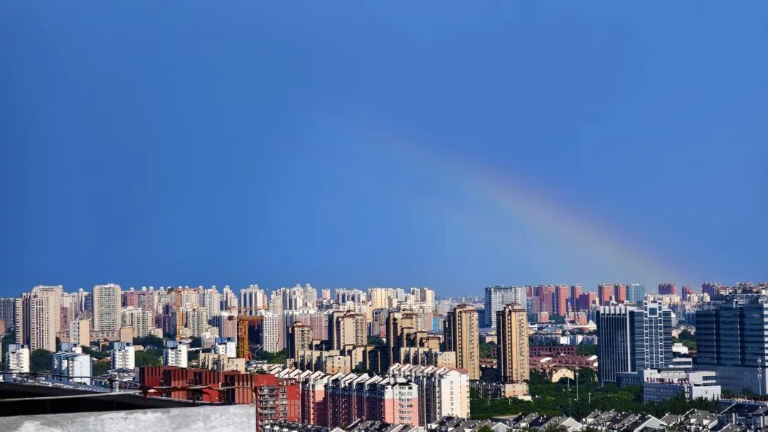 北京通州冰雹后惊现“双彩虹”，你看到了吗？