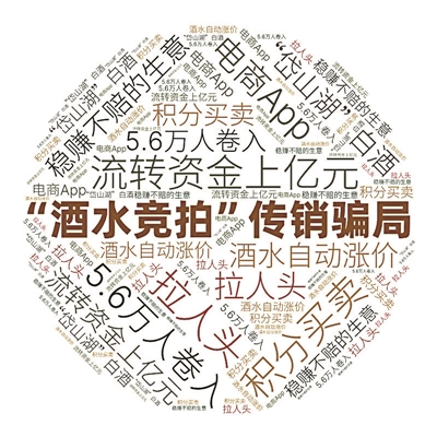 人为制造“稳赚不赔”假象 5.6万人卷入“酒水竞拍”传销骗局