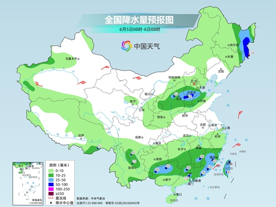 东北华北等地多雷雨天气 南方6日起将再迎新一轮降雨