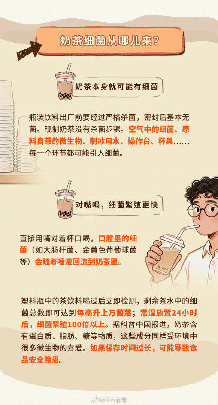 夏天奶茶千万别慢慢喝