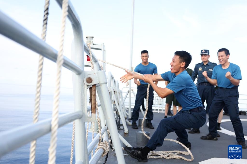 南海影像日志丨南海上的甲板运动会