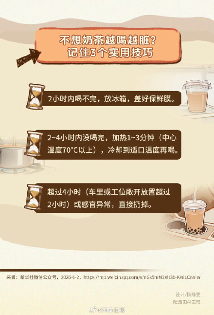 夏天奶茶千万别慢慢喝