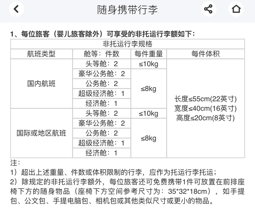 “黄金尺寸”20寸行李箱登机受阻？看完这些航司标准再出发