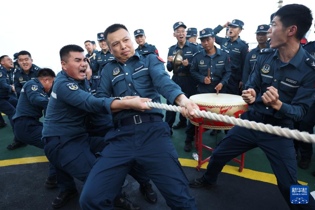 南海影像日志丨南海上的甲板运动会