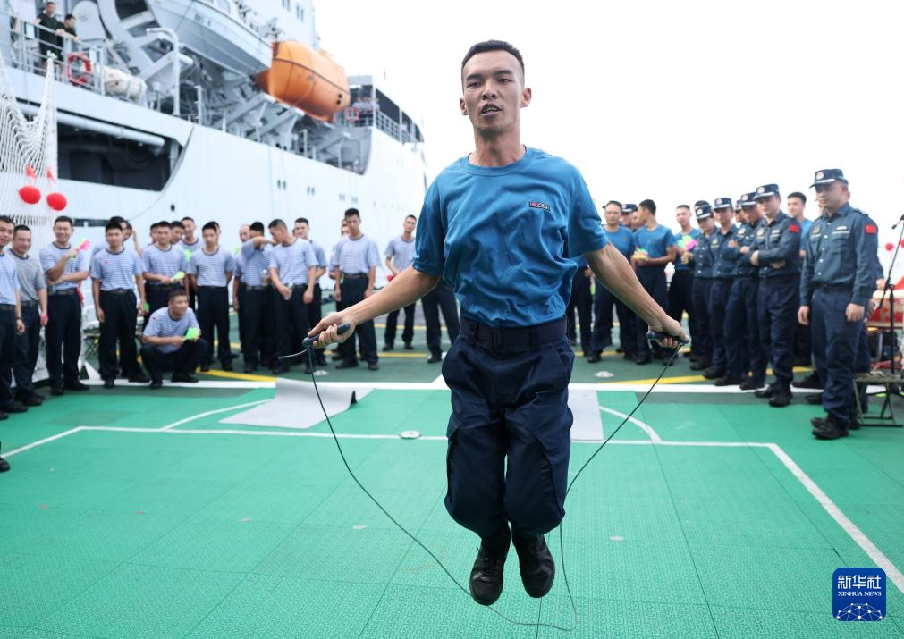 南海影像日志丨南海上的甲板运动会