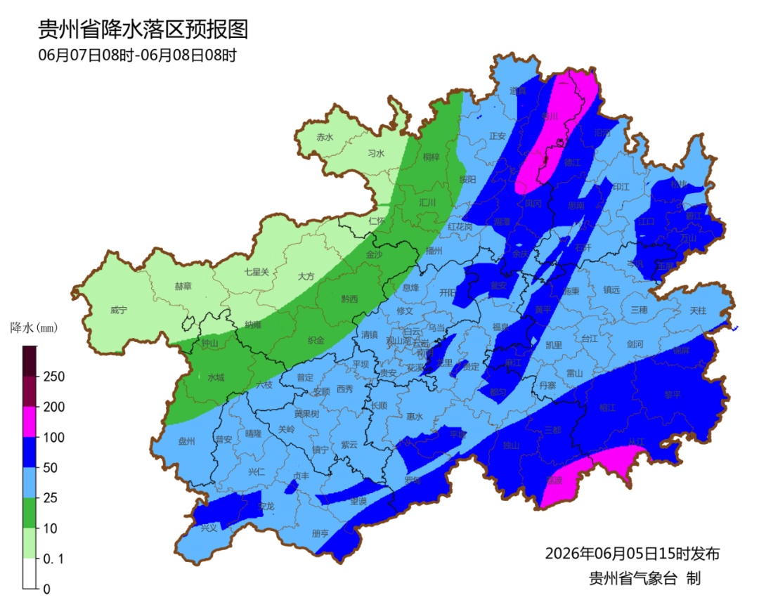 明晚贵州开启降雨模式，内附高考期间天气情况→