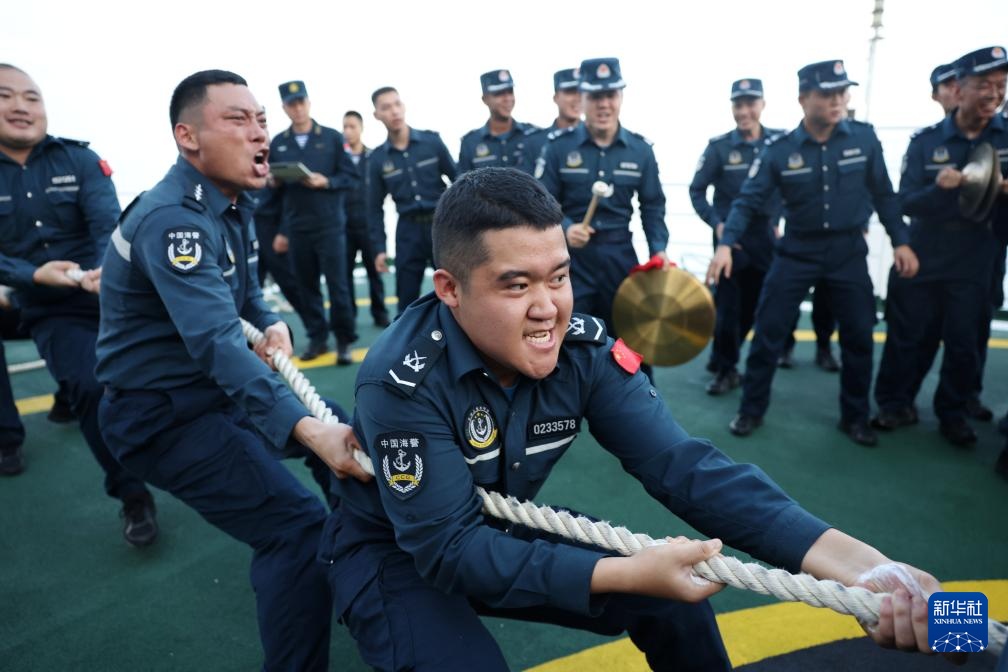 南海影像日志丨南海上的甲板运动会