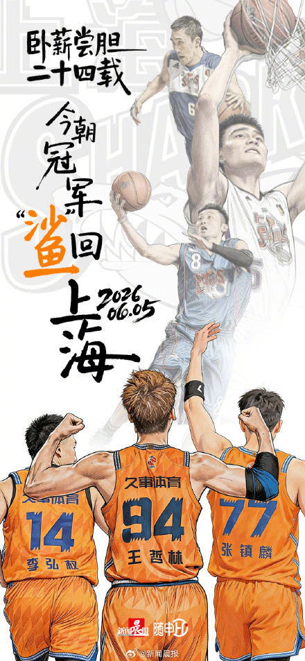 CBA总冠军！上海男篮时隔24年再次登顶