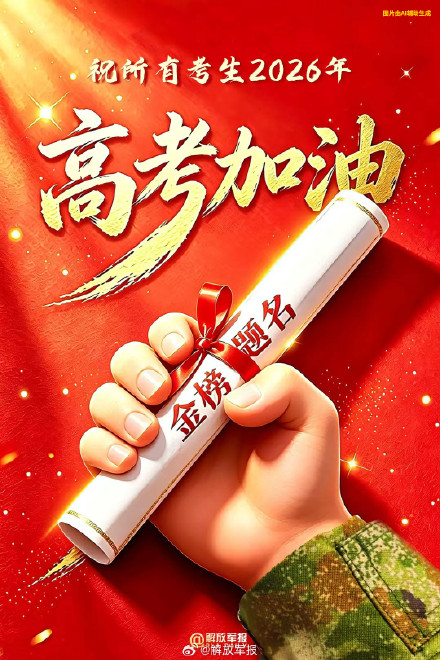 2026年高考已开启，祝福所有考生！