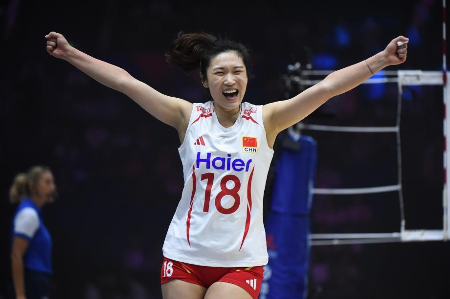 世界女排联赛南京站：中国女排3-1战胜波兰女排