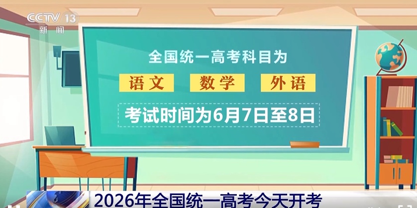 2026年全国统一高考今天开考,1290万人奔赴考场,首日考试科目为语文和数学 2026年全国统一高考今天开考,1290万人奔赴考场,首日考试科目为语文和数学