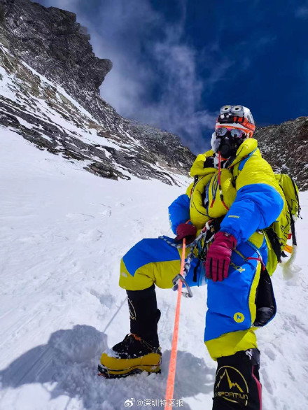 深圳“不靠谱”女青年，48小时连登两座8500米雪山，掉进冰缝：不慌，我腿长