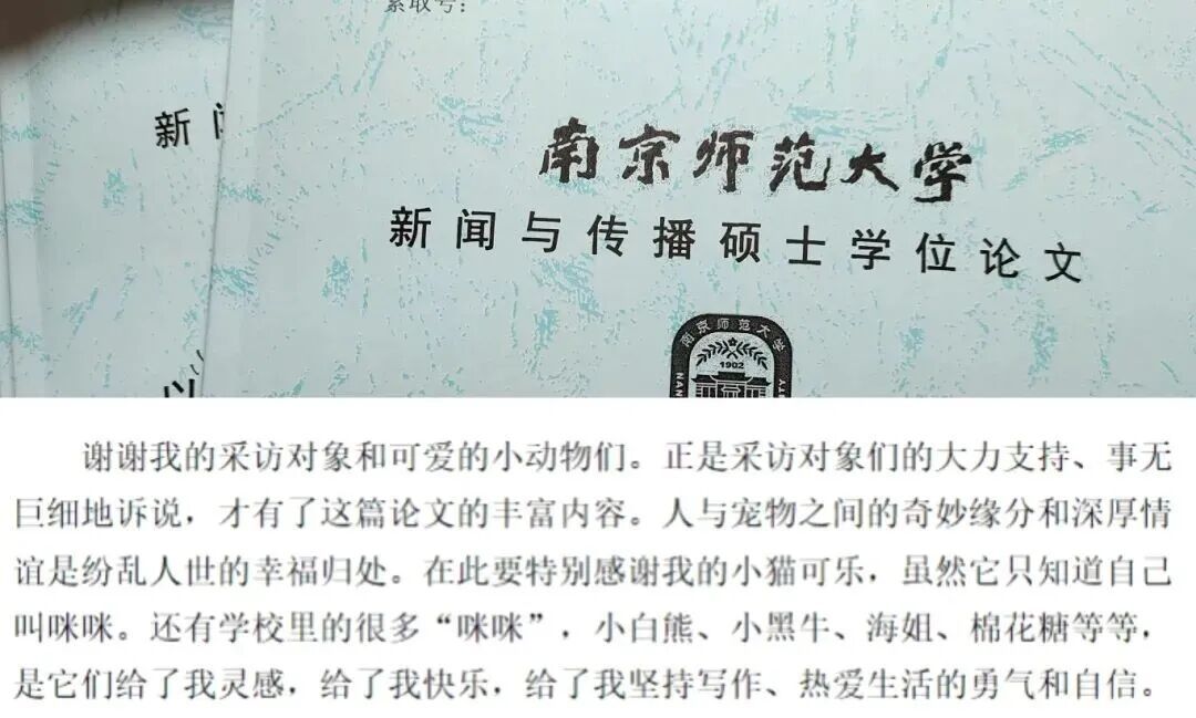 南京大学生毕业论文致谢火了,网友:我将逐字研究 南京大学生毕业论文致谢火了,网友:我将逐字研究