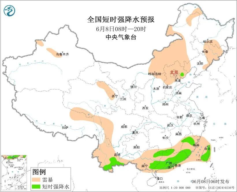 天津局地雷暴大风+冰雹，具体降雨时间——