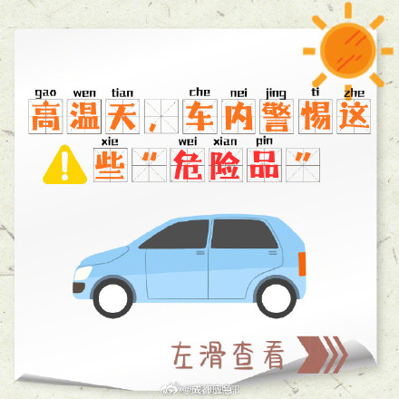 天热车内不能放这些东西