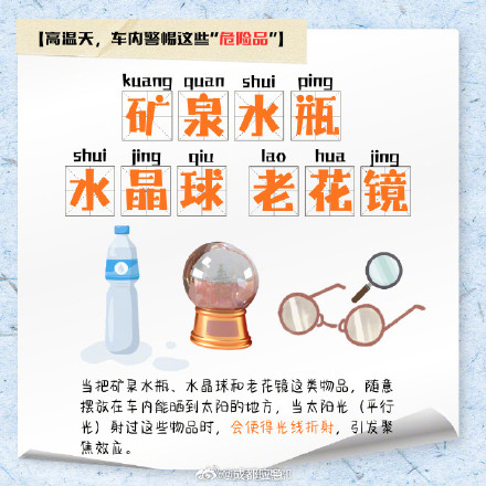 天热车内不能放这些东西
