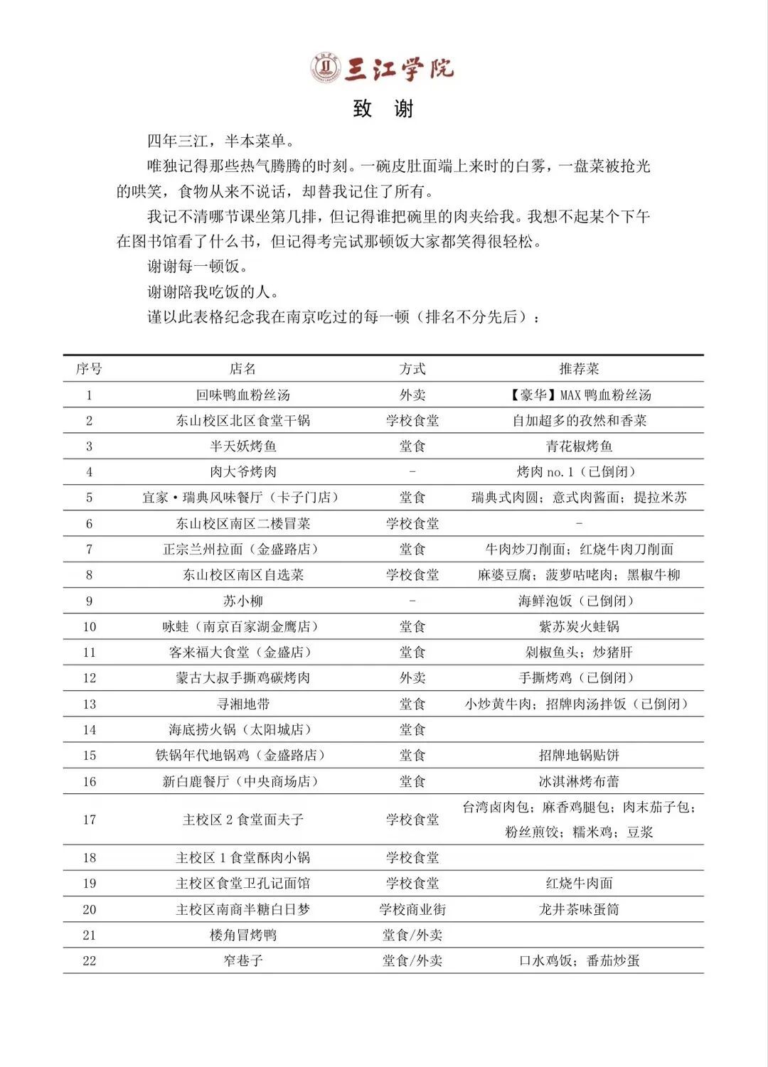 南京大学生毕业论文致谢火了,网友:我将逐字研究 南京大学生毕业论文致谢火了,网友:我将逐字研究