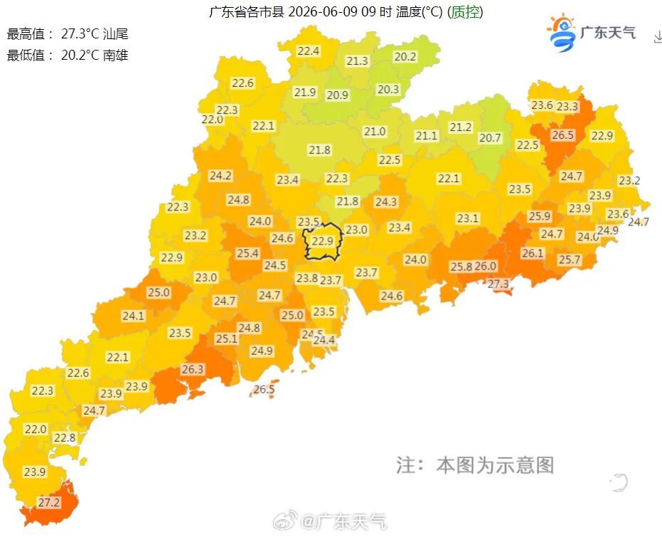 怒降10℃,六月的广东迎来冷空气!周三起雨水减弱,气温逐步回升 怒降10℃,六月的广东迎来冷空气!周三起雨水减弱,气温逐步回升