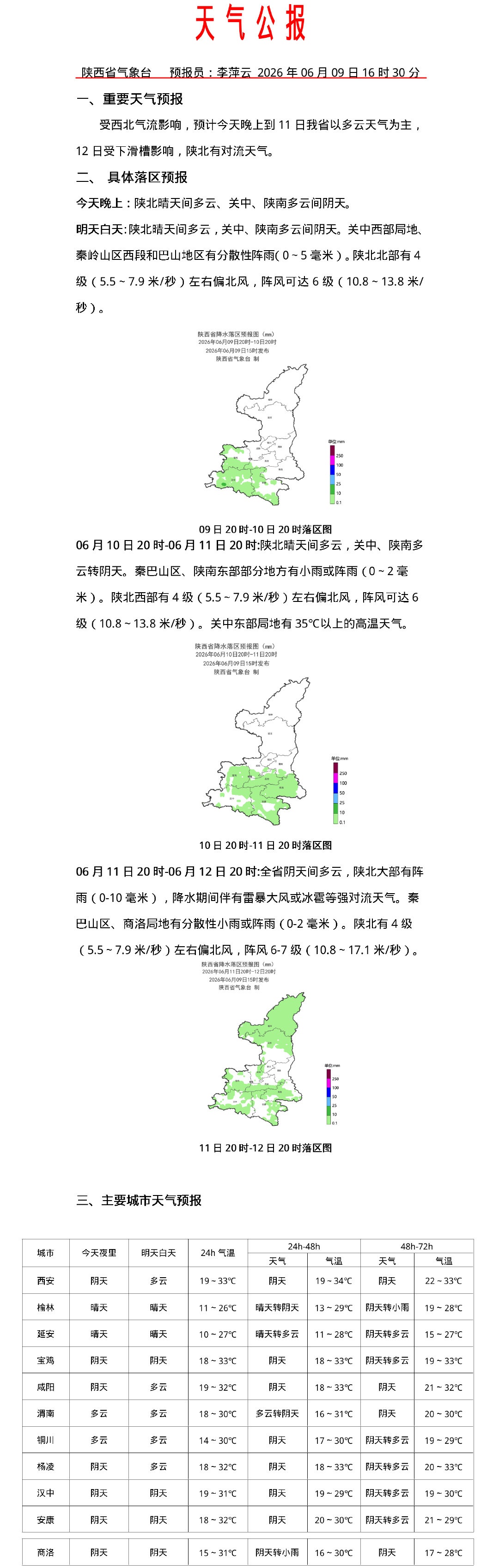 明天陕西局地有雨!注意防范雷暴大风,天气预报→ 明天陕西局地有雨!注意防范雷暴大风,天气预报→