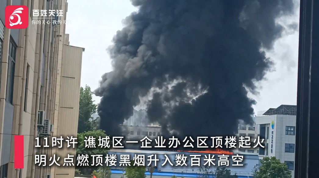 安徽一企业楼顶塑料阳光房突发起火,黑烟升入数百米高空,仅十分钟全部烧毁 安徽一企业楼顶塑料阳光房突发起火,黑烟升入数百米高空,仅十分钟全部烧毁