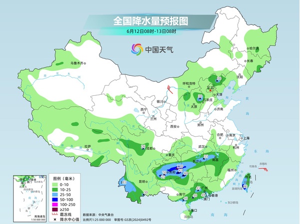 我国南方将进入强降雨集中期 华北东北等地多雷雨 我国南方将进入强降雨集中期 华北东北等地多雷雨
