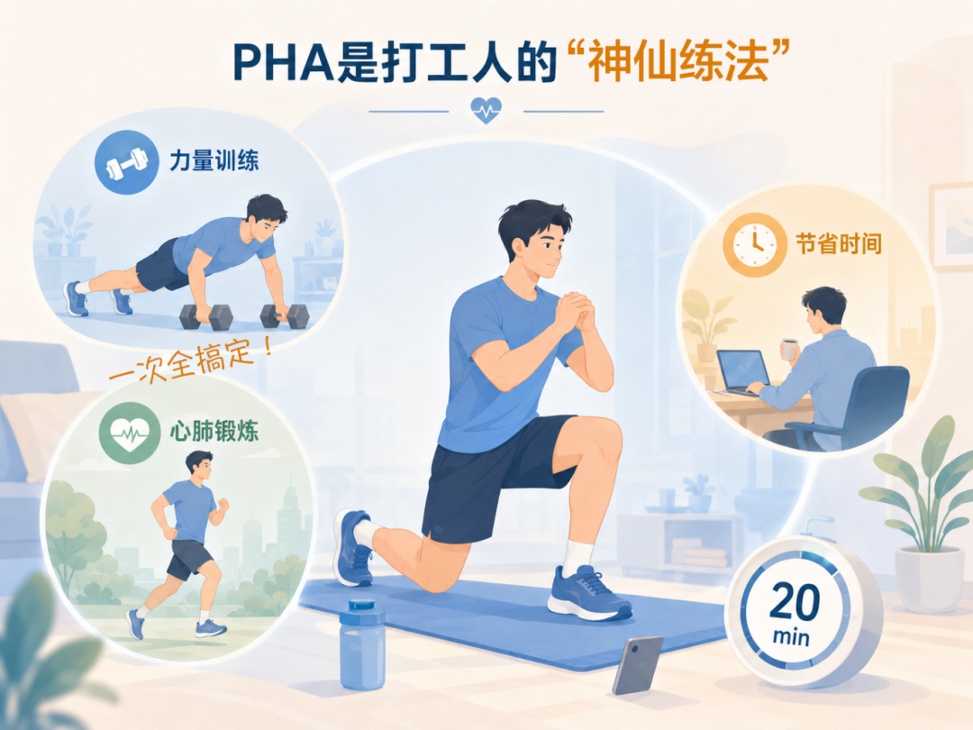 没时间运动又想瘦?每天20分钟“PHA训练法”,专救久坐打工人! 没时间运动又想瘦?每天20分钟“PHA训练法”,专救久坐打工人!