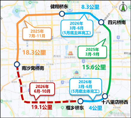 开始施工,北京南四环也将有月季花环 开始施工,北京南四环也将有月季花环