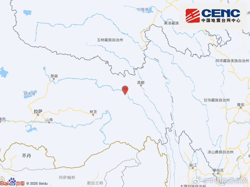 西藏昌都市洛隆县发生3.1级地震,震源深度10千米 西藏昌都市洛隆县发生3.1级地震,震源深度10千米