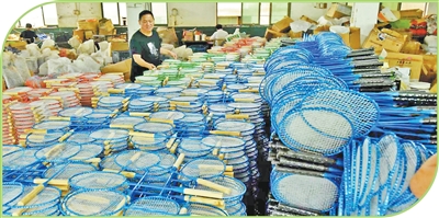 越过三道坎，这个乡年产1.5亿支羽毛球拍