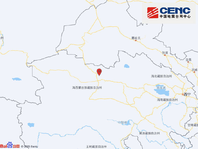 青海海西州直辖区发生6.3级地震,震源深度10千米 青海海西州直辖区发生6.3级地震,震源深度10千米