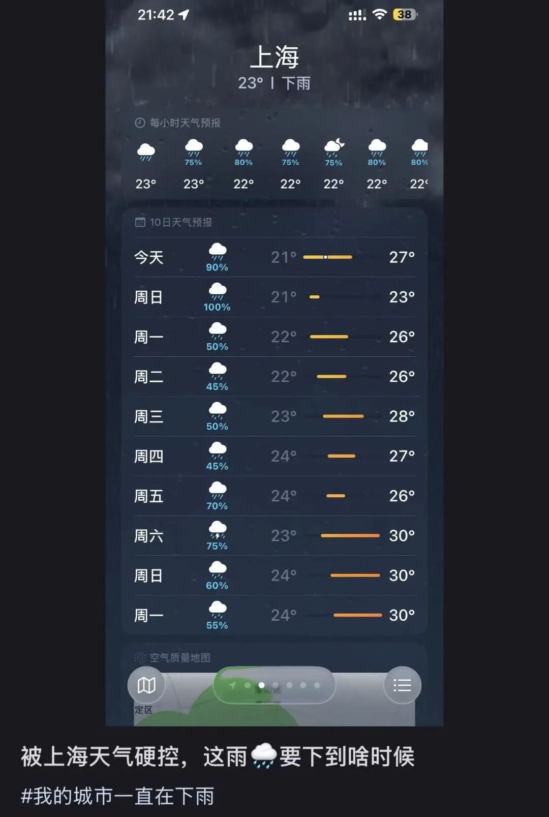 又要齁了！上海再冲31℃，强降水蓄势中！官方：注意防潮防霉变️