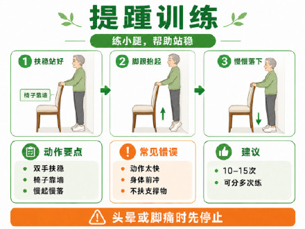 给父母的居家防跌倒训练指南 请查收 给父母的居家防跌倒训练指南 请查收
