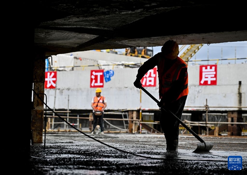 新建沪宁合高铁海门北站地下主体结构完工 新建沪宁合高铁海门北站地下主体结构完工