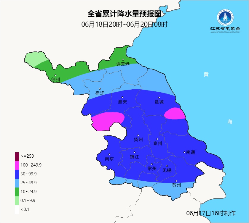 端午假期江苏有强降水!19日淮河以南地区入梅 端午假期江苏有强降水!19日淮河以南地区入梅