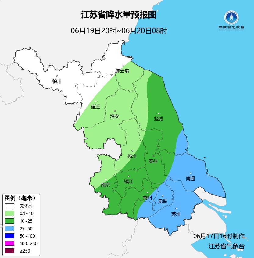 端午假期江苏有强降水!19日淮河以南地区入梅 端午假期江苏有强降水!19日淮河以南地区入梅