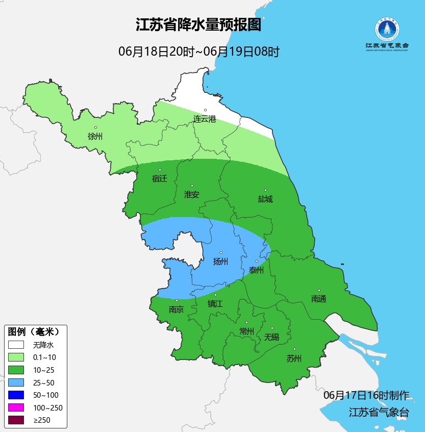 端午假期江苏有强降水!19日淮河以南地区入梅 端午假期江苏有强降水!19日淮河以南地区入梅