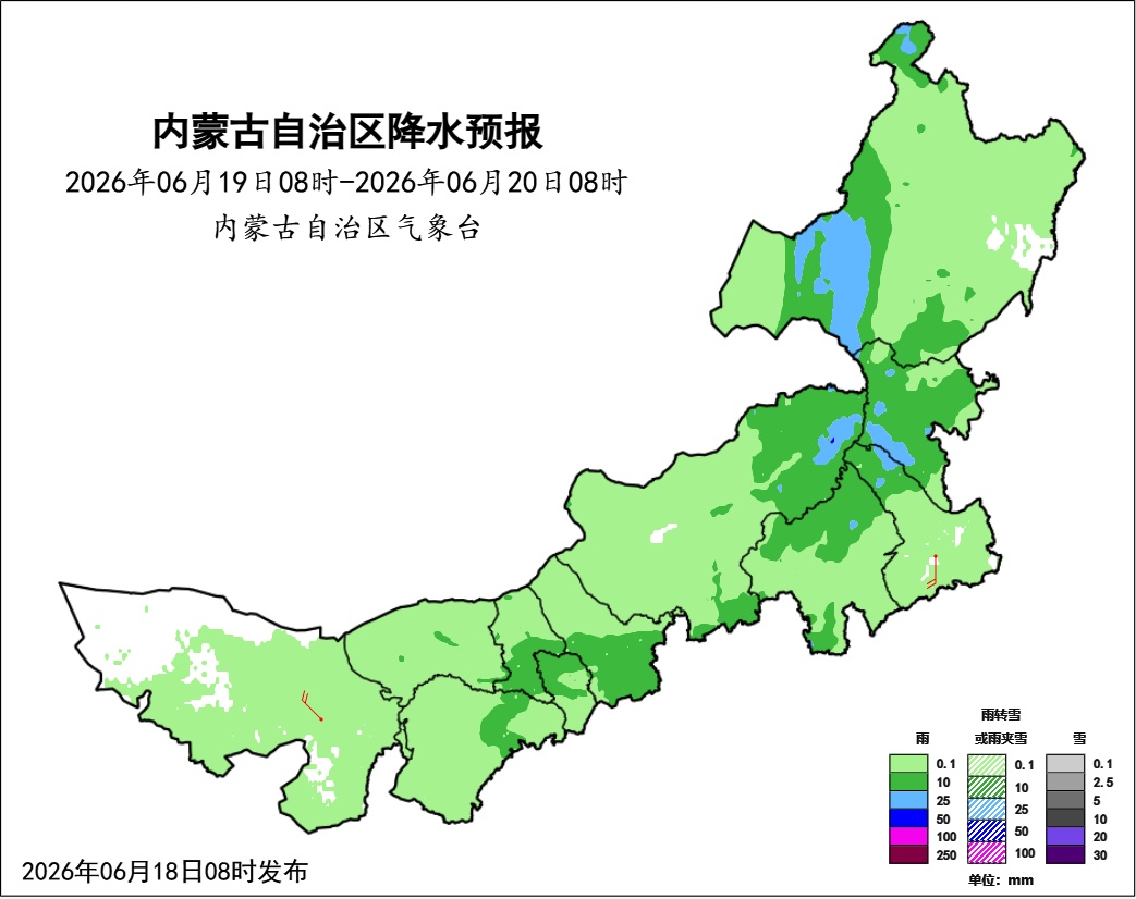 暴雨、雷暴大风、冰雹、35℃以上高温，端午假期内蒙古阴雨常伴