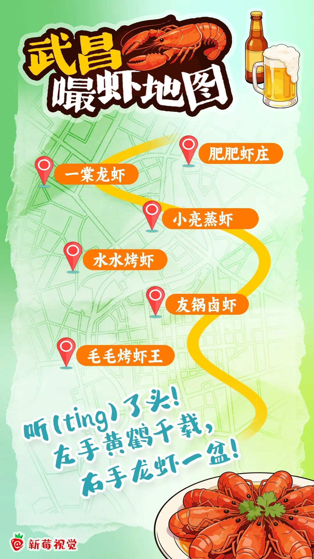武汉嘬虾地图发布,请全世界一起端午“虾”热闹! 武汉嘬虾地图发布,请全世界一起端午“虾”热闹!