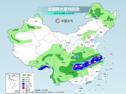 主雨带稳定在长江沿线，暴雨致灾风险高