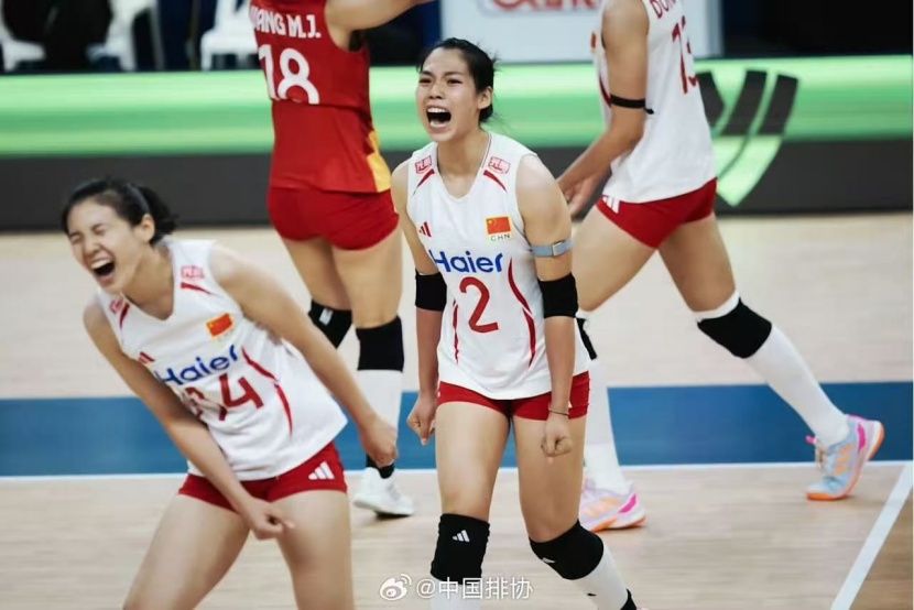 五连胜!世界女排联赛中国女排3比0完胜法国 五连胜!世界女排联赛中国女排3比0完胜法国