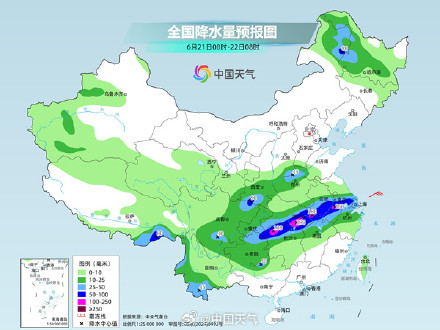 长江中下游明起降雨再度增强 东北地区多雷阵雨 长江中下游明起降雨再度增强 东北地区多雷阵雨
