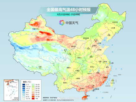 华南等地有成片高温 东北华北长江中下游气温持续偏低