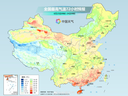 华南等地有成片高温 东北华北长江中下游气温持续偏低