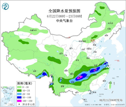云贵高原至长江中下游等地有强降雨 内蒙古华北东北地区多雷阵雨