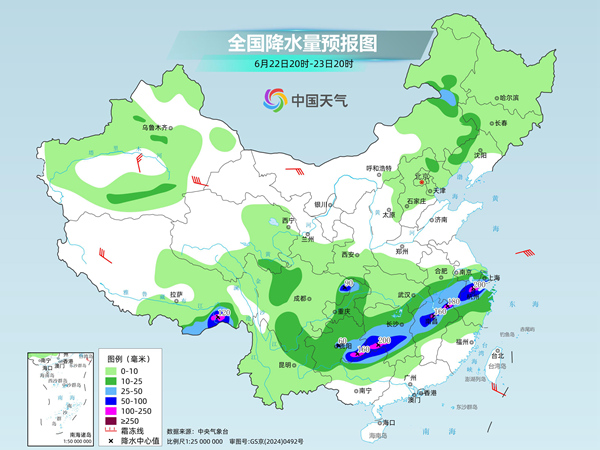 梅雨季已全面开启，暴雨大暴雨区域成片，广东广西等地高温闷热发展增多