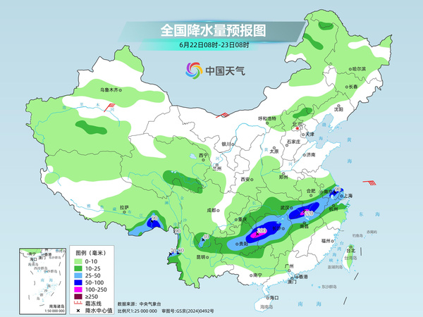 长江中下游雨势再度增强 华南等地高温成片暑热全天在线