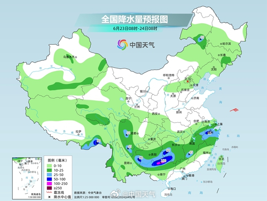 长江中下游局地有大暴雨,华南等地将现成片高温 长江中下游局地有大暴雨,华南等地将现成片高温