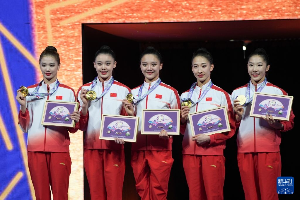 2026年世界体操联合会艺术体操世界挑战杯(北京站)集体项目3圈2棒决赛:中国队夺冠 2026年世界体操联合会艺术体操世界挑战杯(北京站)集体项目3圈2棒决赛:中国队夺冠