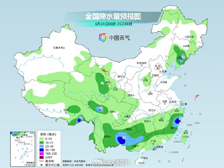 长江中下游仍为降雨核心区局地有大暴雨
